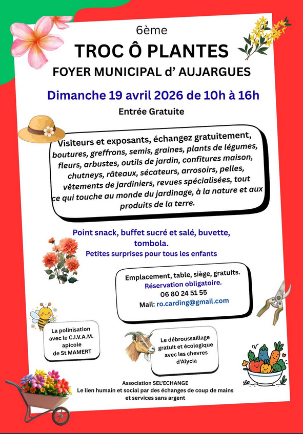 Affiche de l'evenement troc o plantes 2026