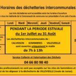 Horaires Eté